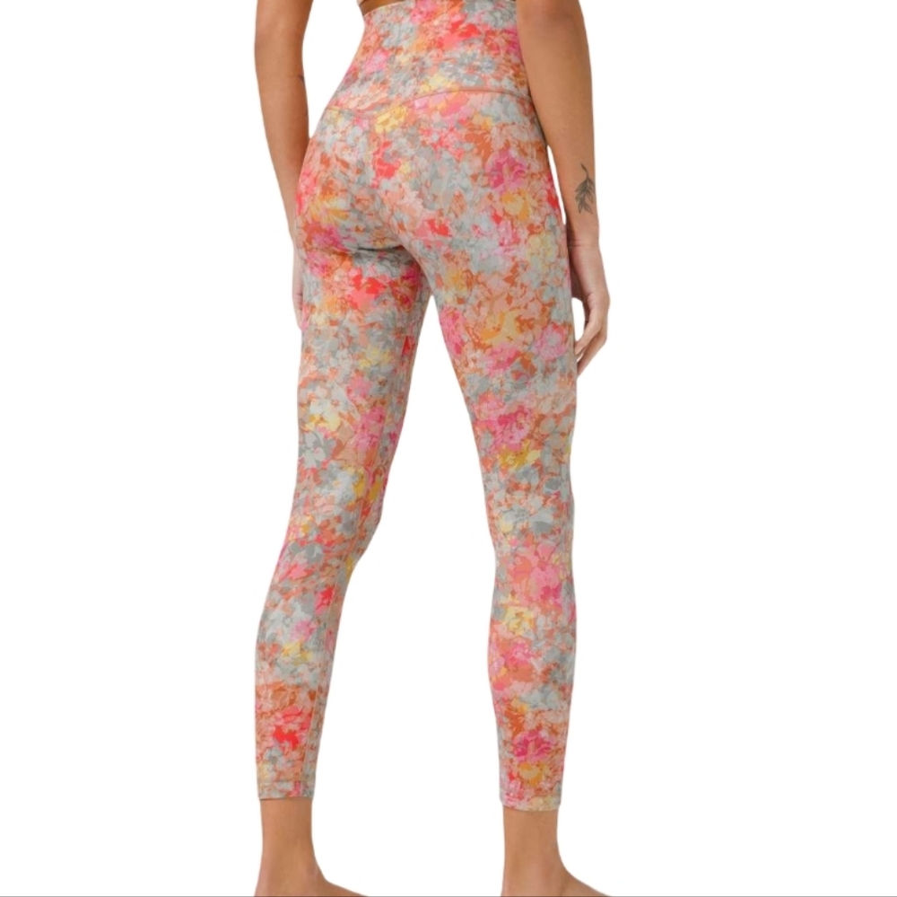 Lululemon Align High-Rise Leggings 25” Inflorescence Multi Floral Size 4
